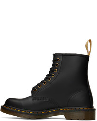 schwarze Lederfreizeitstiefel von Dr. Martens