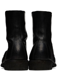 schwarze Lederfreizeitstiefel von Guidi