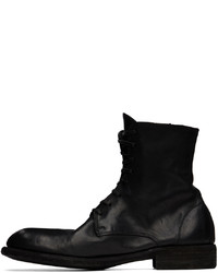 schwarze Lederfreizeitstiefel von Guidi