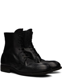 schwarze Lederfreizeitstiefel von Guidi