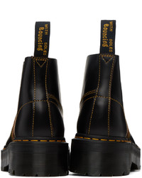 schwarze Lederfreizeitstiefel von Dr. Martens