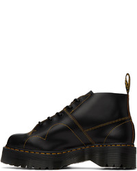 schwarze Lederfreizeitstiefel von Dr. Martens