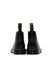 schwarze Lederfreizeitstiefel von Dr. Martens