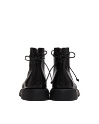 schwarze Lederfreizeitstiefel von Marsèll