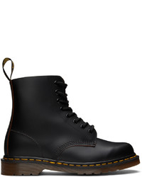 schwarze Lederfreizeitstiefel von Dr. Martens