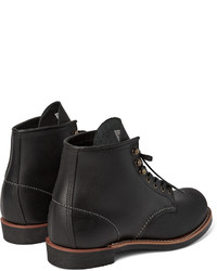 schwarze Lederfreizeitstiefel von Red Wing Shoes