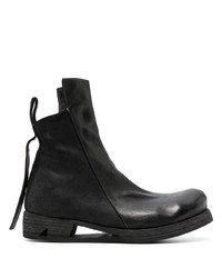 schwarze Lederfreizeitstiefel von Boris Bidjan Saberi