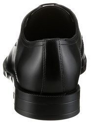 schwarze Lederfreizeitstiefel von BOSS