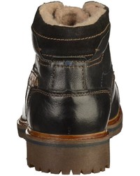 schwarze Lederfreizeitstiefel von Bugatti