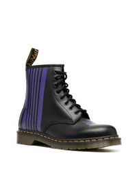 schwarze Lederfreizeitstiefel von Dr. Martens