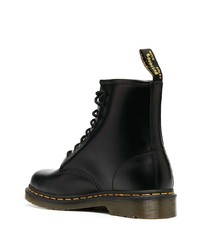 schwarze Lederfreizeitstiefel von Dr. Martens