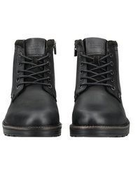 schwarze Lederfreizeitstiefel von camel active
