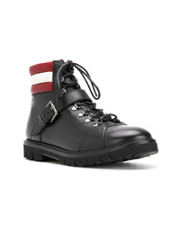 schwarze Lederfreizeitstiefel von Bally X Swiss