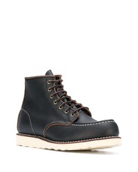 schwarze Lederfreizeitstiefel von Red Wing Shoes