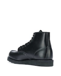 schwarze Lederfreizeitstiefel von Red Wing Shoes