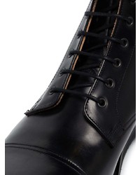 schwarze Lederfreizeitstiefel von Grenson