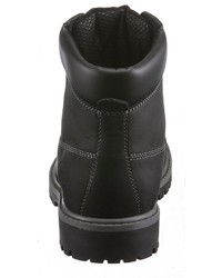 schwarze Lederfreizeitstiefel von Dockers by Gerli