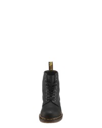 schwarze Lederfreizeitstiefel von Dr. Martens