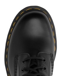 schwarze Lederfreizeitstiefel von Dr. Martens