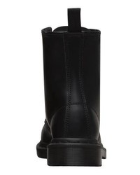 schwarze Lederfreizeitstiefel von Dr. Martens