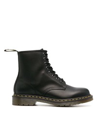 schwarze Lederfreizeitstiefel von Dr. Martens