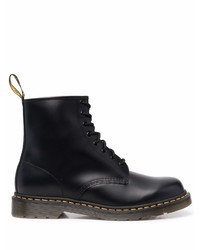 schwarze Lederfreizeitstiefel von Dr. Martens