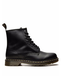 schwarze Lederfreizeitstiefel von Dr. Martens