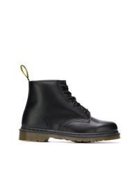 schwarze Lederfreizeitstiefel von Dr. Martens