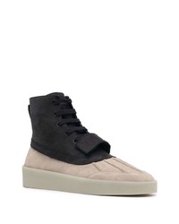 schwarze Lederfreizeitstiefel von Fear Of God