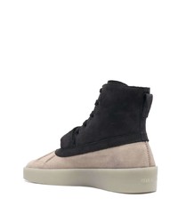 schwarze Lederfreizeitstiefel von Fear Of God