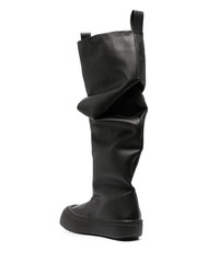 schwarze Lederfreizeitstiefel von yume yume