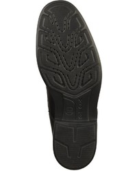 schwarze Lederfreizeitstiefel von Geox