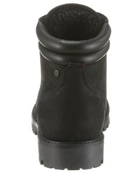 schwarze Lederfreizeitstiefel von Jack & Jones