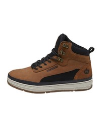 schwarze Lederfreizeitstiefel von K1x
