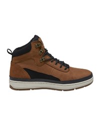 schwarze Lederfreizeitstiefel von K1x