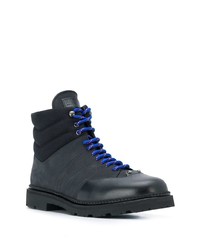 schwarze Lederfreizeitstiefel von Bally