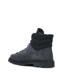 schwarze Lederfreizeitstiefel von Bally