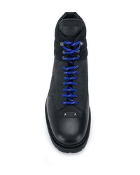 schwarze Lederfreizeitstiefel von Bally