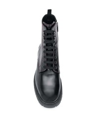 schwarze Lederfreizeitstiefel von Car Shoe