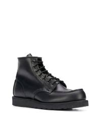 schwarze Lederfreizeitstiefel von Red Wing Shoes