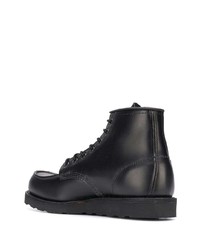 schwarze Lederfreizeitstiefel von Red Wing Shoes