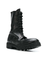 schwarze Lederfreizeitstiefel von Guidi