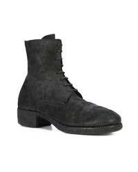 schwarze Lederfreizeitstiefel von Guidi