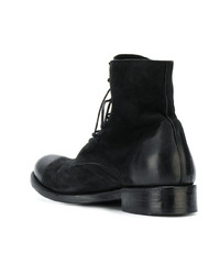 schwarze Lederfreizeitstiefel von The Last Conspiracy