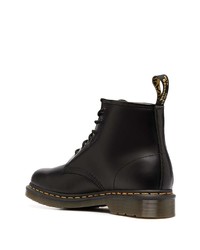 schwarze Lederfreizeitstiefel von Dr. Martens