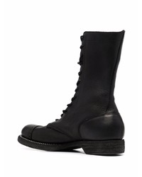 schwarze Lederfreizeitstiefel von Guidi