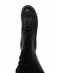 schwarze Lederfreizeitstiefel von Guidi