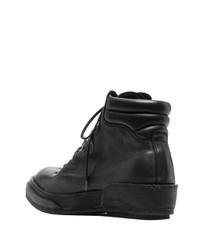 schwarze Lederfreizeitstiefel von Guidi