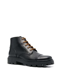 schwarze Lederfreizeitstiefel von Tod's