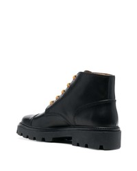 schwarze Lederfreizeitstiefel von Tod's